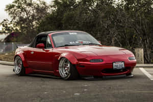 Astonishing Red Mazda Mx 5 Miata Wallpaper