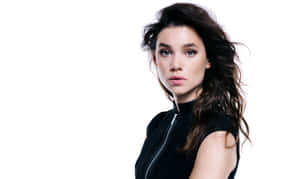 Astrid Berges-frisbey Posing For A Portrait Wallpaper