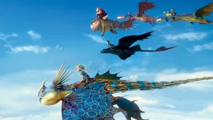 Astrid On A Mission Dragons Riders Of Berk Wallpaper