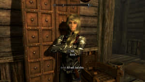 Astrid, The Elusive Leader Of The Dark Brotherhood In Skyrim Wallpaper