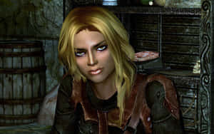 Astrid, The Enigmatic Leader Of The Dark Brotherhood In Skyrim Wallpaper