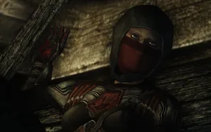 Astrid, The Mysterious Leader Of The Dark Brotherhood In Skyrim Wallpaper