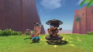 Astro Bot Adventure Gameplay Wallpaper