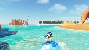 Astro Bot Island Adventure Wallpaper