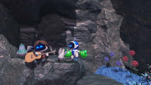 Astro Bot Playing Music Wallpaper