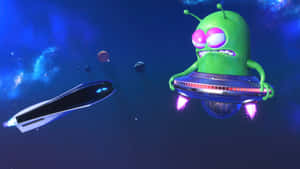 Astro Bot Space Encounter Wallpaper