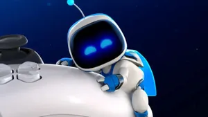 Astro Bot With Controller Wallpaper