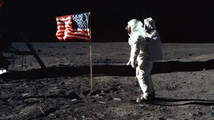 Astronaut Exploring The Depths Of Space Wallpaper