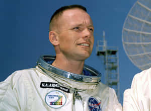 Astronaut Neil Armstrong Portrait Wallpaper