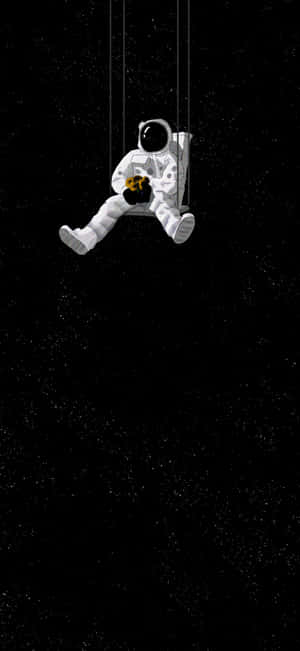 Astronaut On Swing Wallpaper Wallpaper