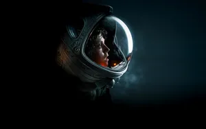 Astronaut Profilein Space Helmet Wallpaper