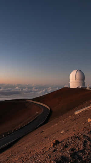 Astronomer Observing The Night Sky Wallpaper