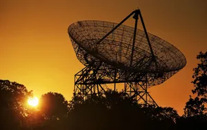 Astronomical Radio Telescope Observing The Cosmos Wallpaper