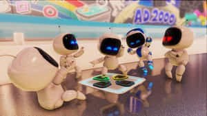 Astros Playroom Robot Friends Wallpaper