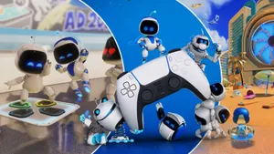 Astros Playroom Robots And Controller Wallpaper