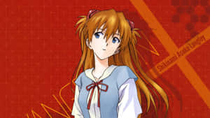 Asuka Langley Soryu: Confidence In Action Wallpaper