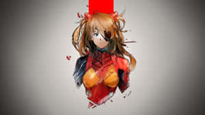 Asuka Langley Soryu Flaunts Her Vibrant Red Hair And Confident Aura In This High-quality 2560 X 1440 Wallpaper. Wallpaper