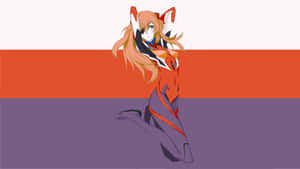 Asuka Langley Soryu From 'neon Genesis Evangelion' Manga. Wallpaper