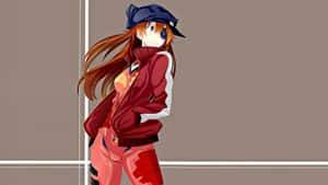 Asuka Langley Soryu In Action, Neon Genesis Evangelion Anime Character Wallpaper