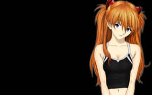 Asuka Langley Soryu In Battle Stance Wallpaper