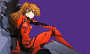 Asuka Langley Soryu In Red Plug Suit Wallpaper