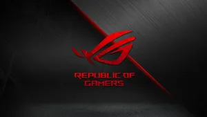 Asus Republic Of Gamers Gaming Laptop Logo Wallpaper