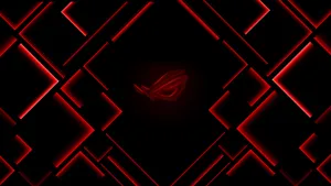 Asus Rog 4k Gaming Logo In Red Diamonds Wallpaper