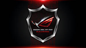 Asus Rog Logo On Badge Wallpaper