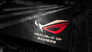 Asus Rog Logo On Laptop Wallpaper