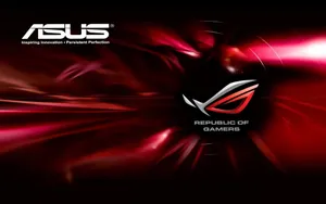 Asus Rog On Wavy Design Wallpaper
