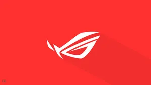 Asus Rog Symbol Red Background Wallpaper