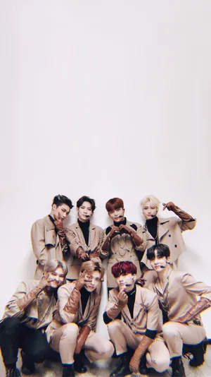 Ateez Brown Aesthetic Wallpaper