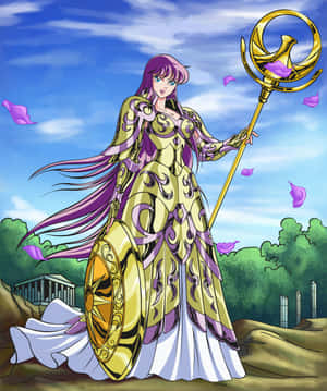 Athena Saori Kido Anime Character Wallpaper