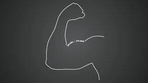 Athlete In Minimalist Sports Setting Wallpaper