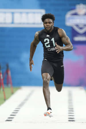 Athlete Number21 Sprinting Wallpaper