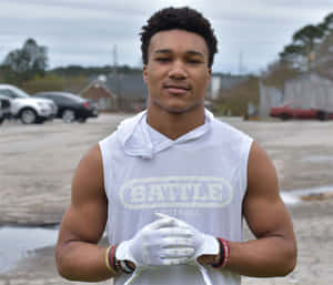 Athlete Portrait Outdoors Wallpaper