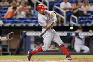 Athletic Concentration - A Snapshot Of Nick Senzel Wallpaper