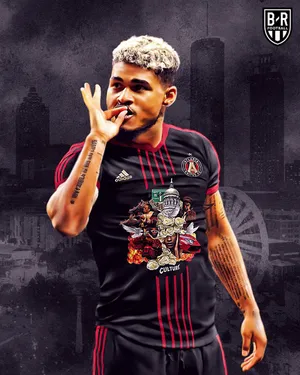 Atlanta United Cf Star Josef Martinez Donning The City Edition Kit Wallpaper