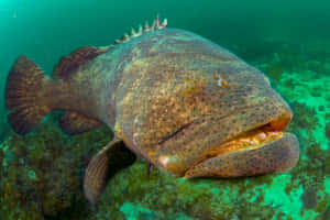 Atlantic Goliath Grouper Underwater Wallpaper