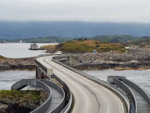 Atlantic Ocean Road Attached To Storseisundet Bridge Wallpaper