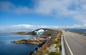 Atlantic Road Norway Bridge Wallpaper