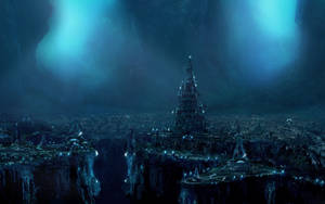 Atlantis Underground City Wallpaper