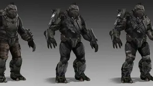 Atriox, Leader Of The Banished From The Halo Series, Surrounded By A Powerful Aura Wallpaper