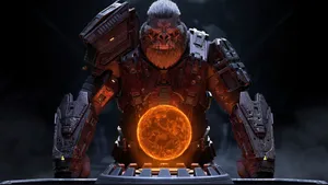 Atriox, The Brute Warlord, In A Powerful Stance Wallpaper