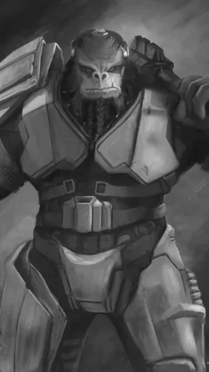 Atriox – The Fearsome Warlord Of Jiralhanae Wallpaper