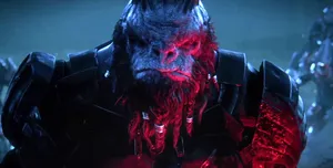 Atriox, The Mighty Halo Wars 2 Antagonist, In An Epic Action Scene Wallpaper