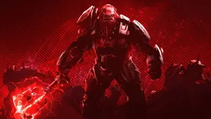 Atriox, The Powerful Brute Chieftain Wielding His Devastating Chainbreaker Weapon Wallpaper