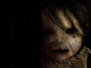 Atrocious Face Of A Creepy Doll Wallpaper