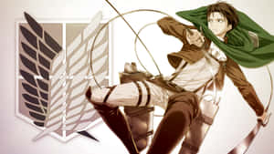 Attack On Titan Powers Up With Levi Wallpaper