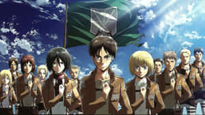 Attackon Titan Scout Regiment Assembly Wallpaper